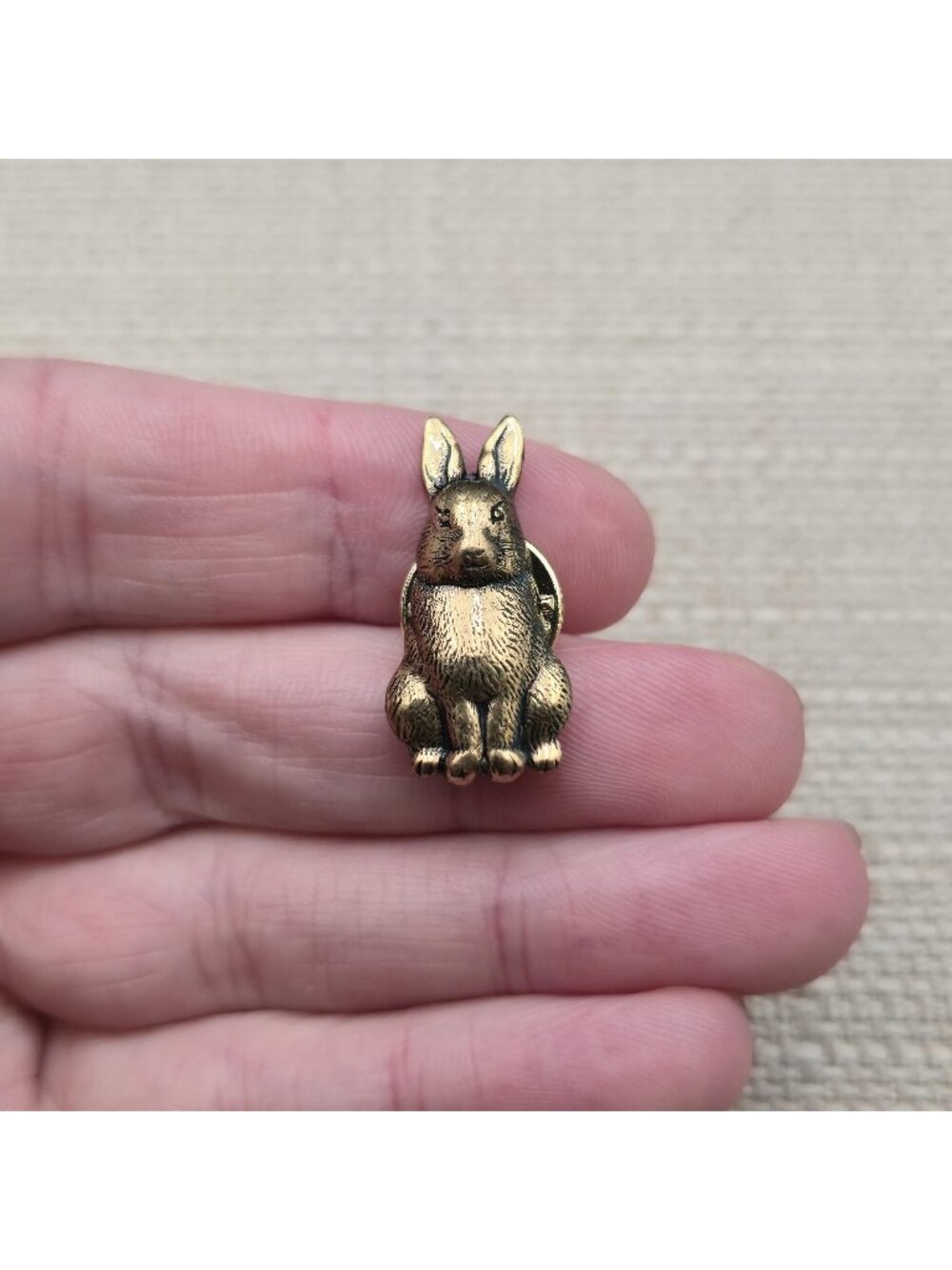 Vintage Rabbit Enamel Pin Cute Bunny Animal Lapel Badge A8854
